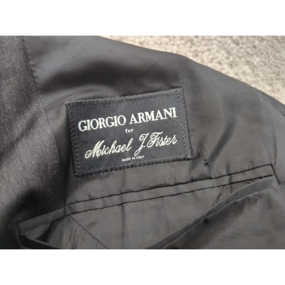 Giogio Armani for Michael J. Fister Blazer Mens L Chest: 44in 3 Button 100% Wool